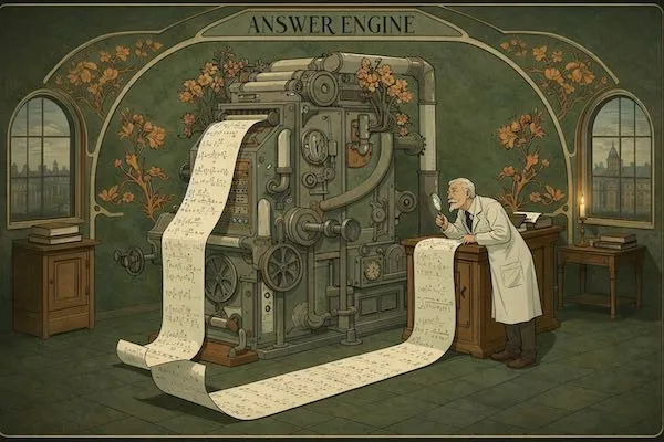 Cover for Let's Call Them Answer Engines