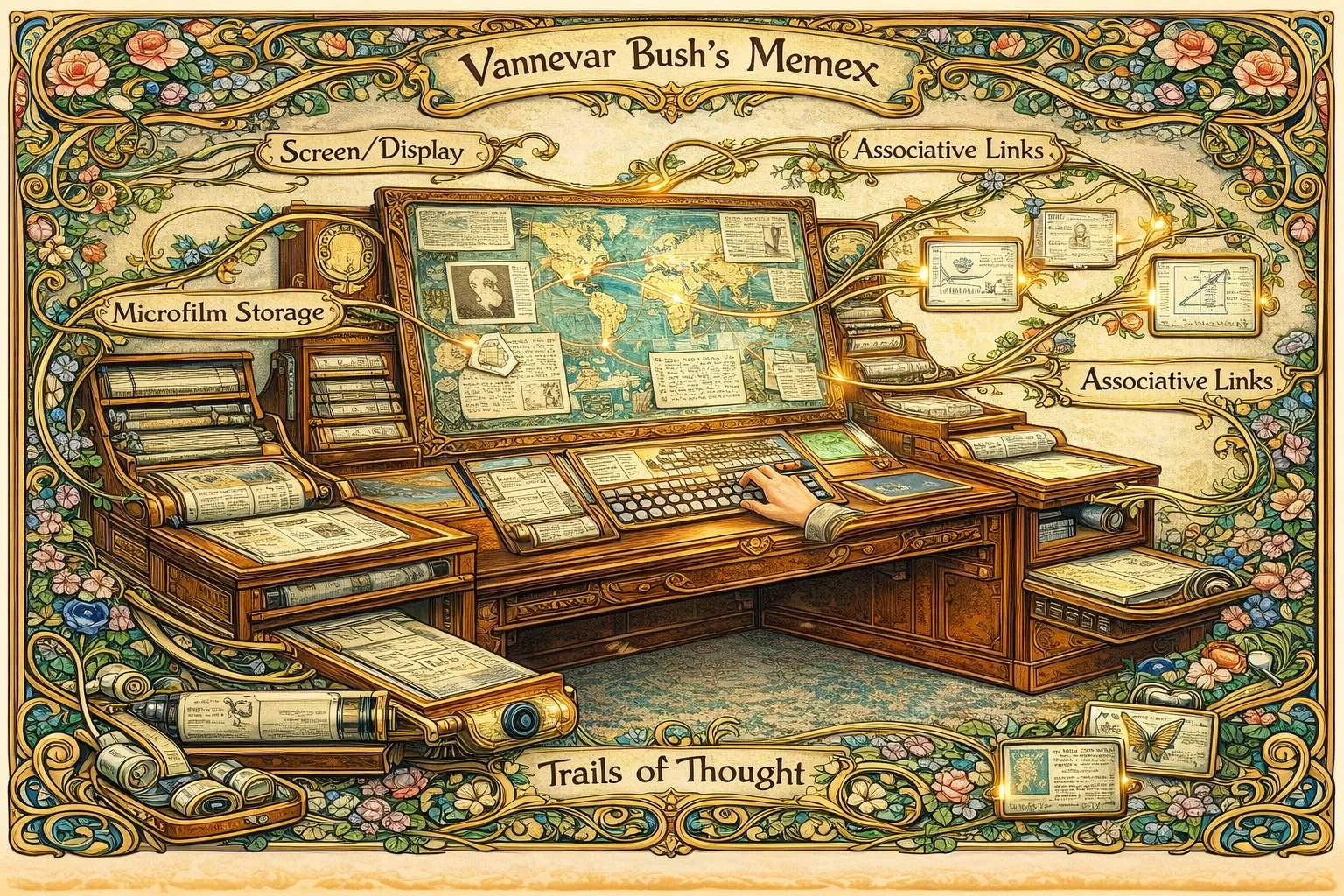 Fig. 3 - Vannuever Bush's Hypothetical Memex